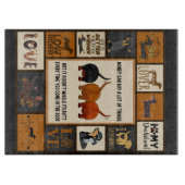 Dachshund Money kan veel dingen kopen in Dachshund Snijplank (Voorkant)