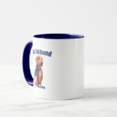 Dachshund Mug – Funny Patriotic Dog Lover Mok (Voorkant links)