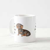 Dachshund My Best Friend Custom Name Coffee Mok (Voorkant links)