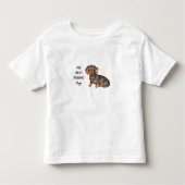 Dachshund My Best Friend Custom Pet Name Kinder Shirts (Voorkant)