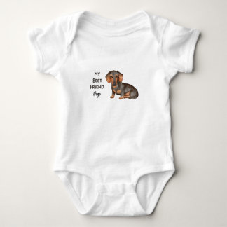 Dachshund My Best Friend Custom Pet Name Romper