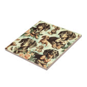  Dachshund Naadloos schilderen Tegeltje (Zijkant)