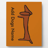 Dachshund, naam toevoegen fotoplaat (Voorkant)