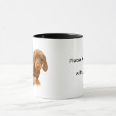 Dachshund Neem me alsjeblieft mee! Mok (Midden)