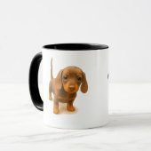 Dachshund Neem me alsjeblieft mee! Mok (Voorkant links)