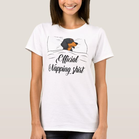Dachshund officieel Napping Shirt (Voorkant)