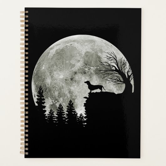 Dachshund On Mountain Halloween Graphic Tees Gifts Planner (Voorkant)