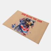 DACHSHUND ONAFHANKETHEID DAY DOORMAT DEURMAT (Schuin)