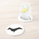 Dachshund-Onderzetter Zandsteen Onderzetter (Zijkant)