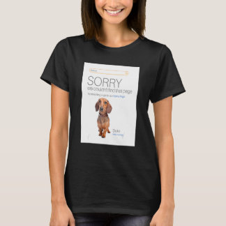 Dachshund Online Shop Ecommerce Verkoper 404 Dog P T-shirt