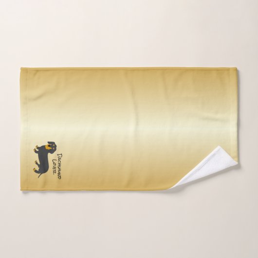 Dachshund ontwerp gepersonaliseerd bad handdoek (Handdoek)