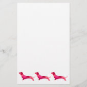 Dachshund - Ontwerp van Waterverf Briefpapier (Voorkant)