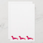 Dachshund - Ontwerp van Waterverf Briefpapier (Voorkant / Achterkant)