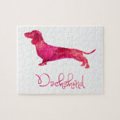 Dachshund - Ontwerp van Waterverf Legpuzzel (Horizontaal)
