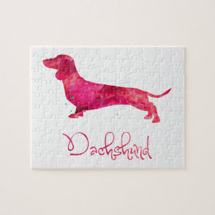 Dachshund - Ontwerp van Waterverf Legpuzzel