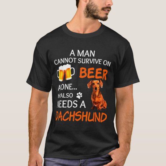 Dachshund Ook T-shirt (Voorkant)