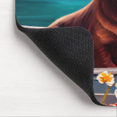 Dachshund op een peddel: Een Schilderachtig avontu Muismat (Hoek)