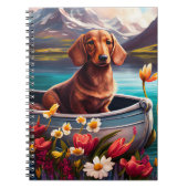 Dachshund op een peddel: Een Schilderachtig avontu Notitieboek (Voorkant)