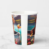 Dachshund op een peddel: Een Schilderachtig avontu Papieren Bekers (Links)