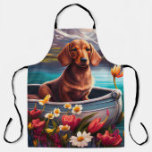 Dachshund op een peddel: Een Schilderachtig avontu Schort (Voorkant)