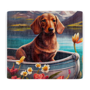 Dachshund op een peddel: Een Schilderachtig avontu Snijplank