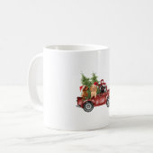 Dachshund op Ornamenten voor kerstfeestdagen in de Koffiemok (Voorkant links)