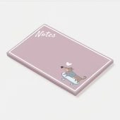 Dachshund op skateboard Post-it Notes (Schuin)