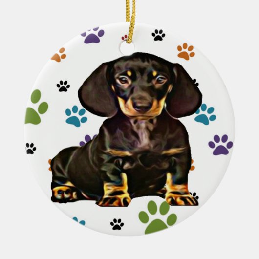 Dachshund Ornament (Voorkant)