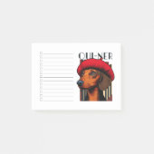 Dachshund Oui-Ner Takenlijst Post-it® Notes (Voorkant)