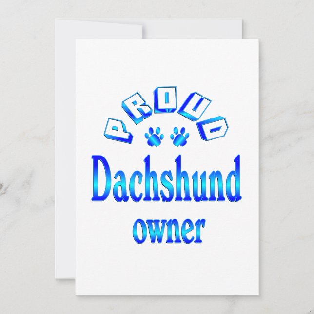 Dachshund Owner (Voorkant)