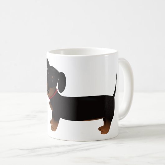 Dachshund Owner Humor Koffiemok (Voorkant rechts)