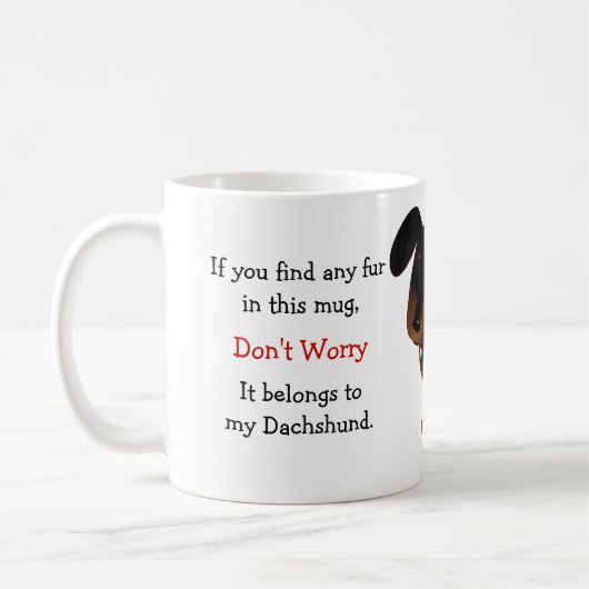 Dachshund Owner Humor Koffiemok (Links)
