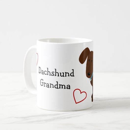 Dachshund Owner Mok (Voorkant links)