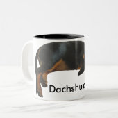 Dachshund Pa Sleepy Puppy Mok (Voorkant links)