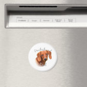 Dachshund Pap 2 Magneet (Insitu (Vaatwasser))