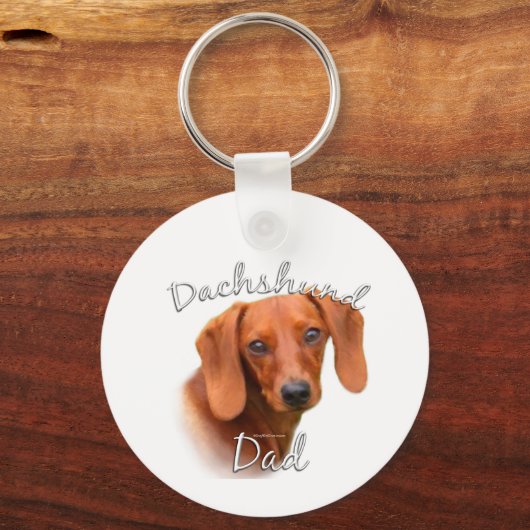 Dachshund Pap 2 Sleutelhanger (Achterkant)
