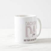 Dachshund Pap Hond Pap Gift Koffiemok (Voorkant rechts)