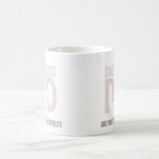 Dachshund Pap Hond Pap Gift Koffiemok (Center)