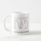 Dachshund Pap Hond Pap Gift Koffiemok (Links)