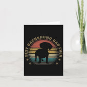 Dachshund papa ooit grappige vaders dag cadeaus vo kaart (Voorkant)