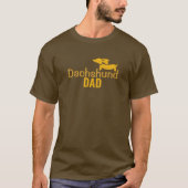 Dachshund Papa Wiener Dog Daddy Shirt (Voorkant)