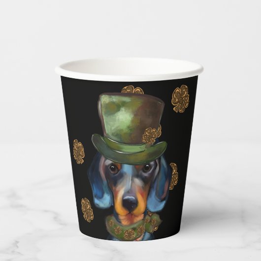 Dachshund Papieren Bekers (Voorkant)