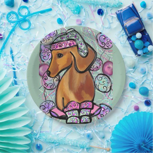 DACHSHUND PAPIEREN BORDJE (Feest)