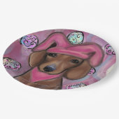 Dachshund Papieren Bordje (Gekanteld)