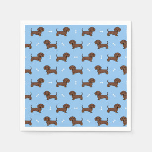 Dachshund papieren servetten, Wiener Dog feestarti Servet