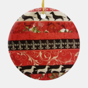 Dachshund Parade Keramisch Ornament