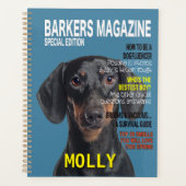 Dachshund Parody Magazine Hoesje Planner (Voorkant)