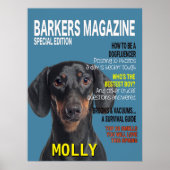 Dachshund Parody Magazine Hoesje Poster (Voorkant)