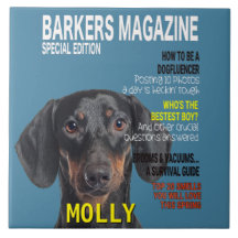 Dachshund Parody Magazine Hoesje