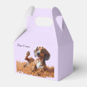 Dachshund Party Bedankdoosjes (Voorkant Zijde)